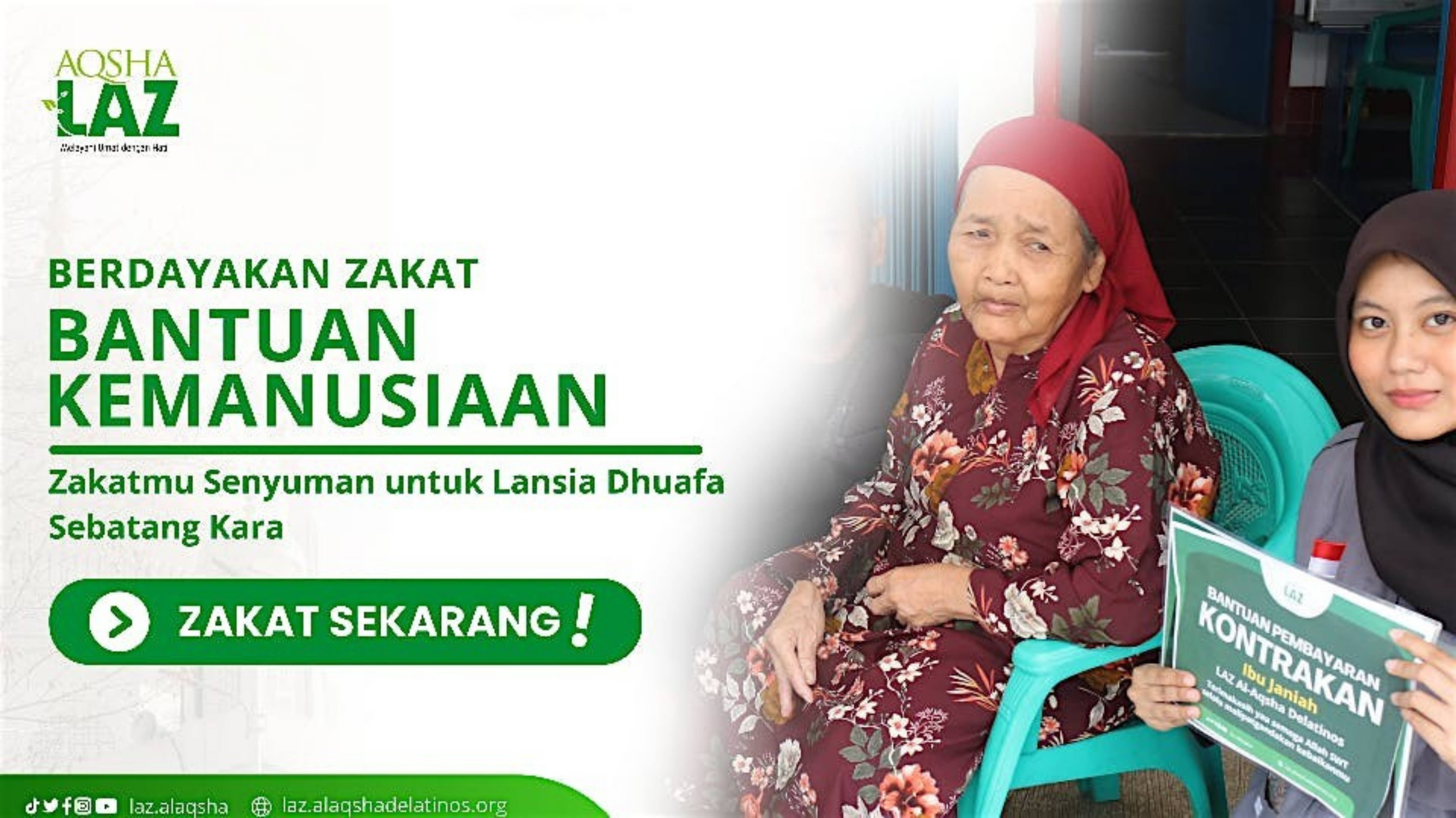 Zakatmu Senyuman untuk Lansia Dhuafa Sebatang Kara